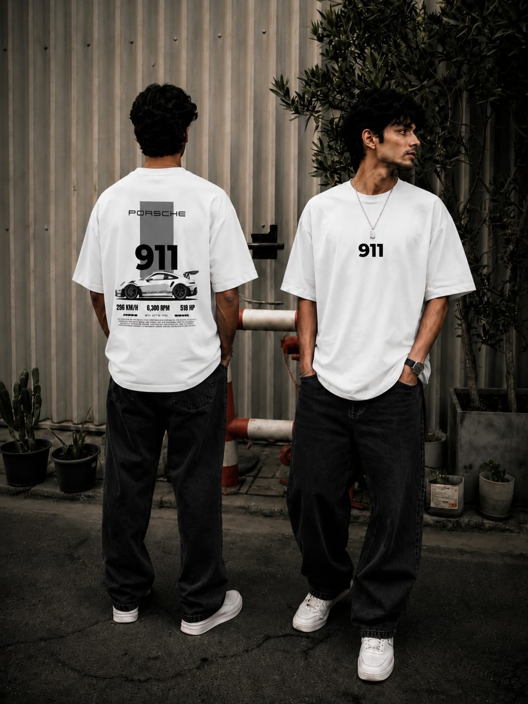 Porsche 911 White Tee