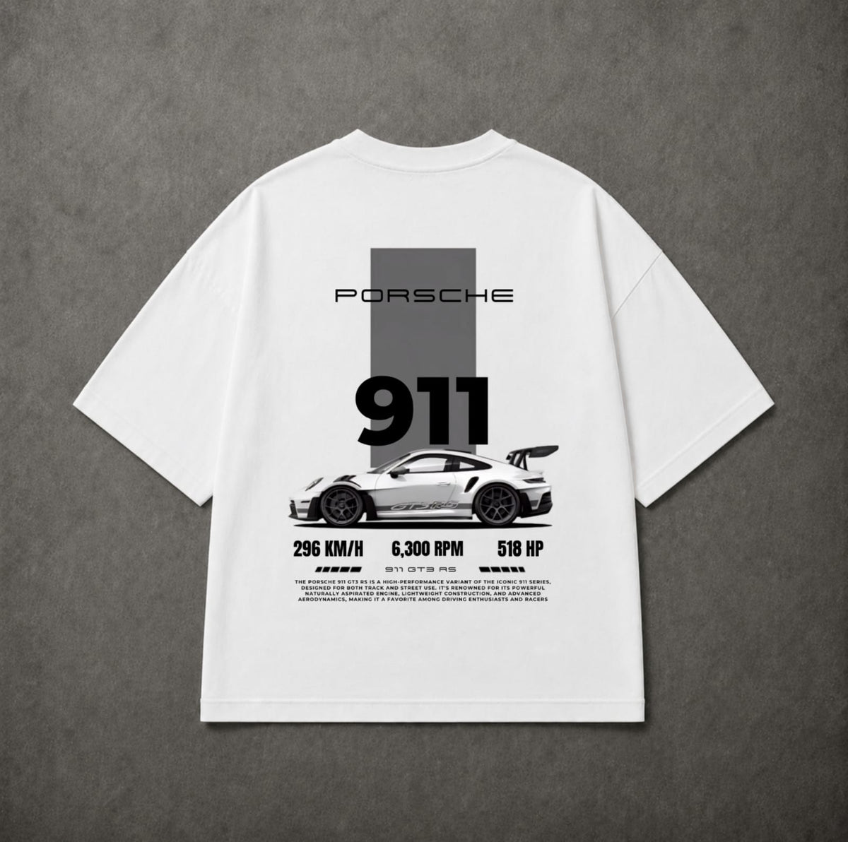 Porsche 911 White Tee