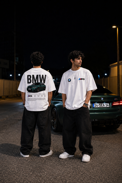 BMW M5 white tee