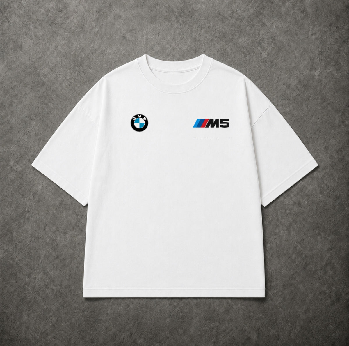 BMW M5 white tee