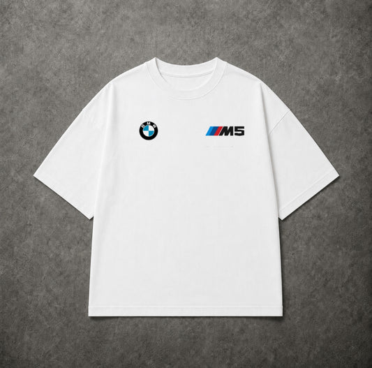 BMW M5 white tee