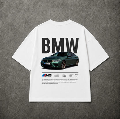 BMW M5 white tee